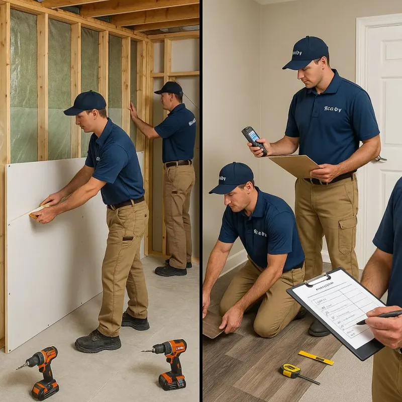Repairs and Reconstruction process in East Spencer, NC