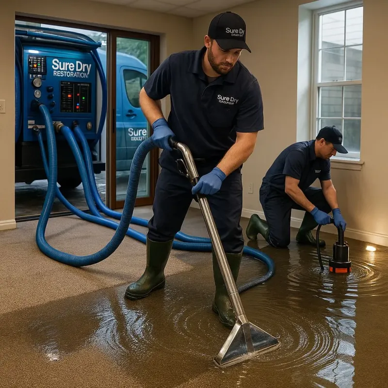 Water Extraction and Removal process in East Spencer, NC